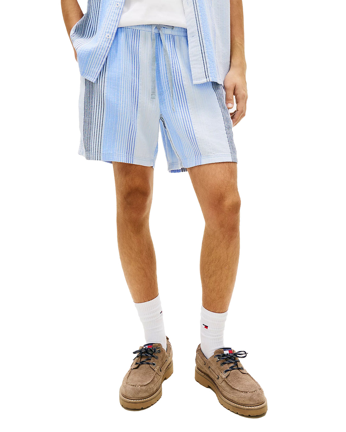 Textured Stripe Short