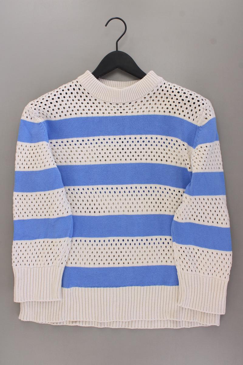 Vero Moda Pullover mit Lochmuster Gr. XS gestreift neuwertig creme