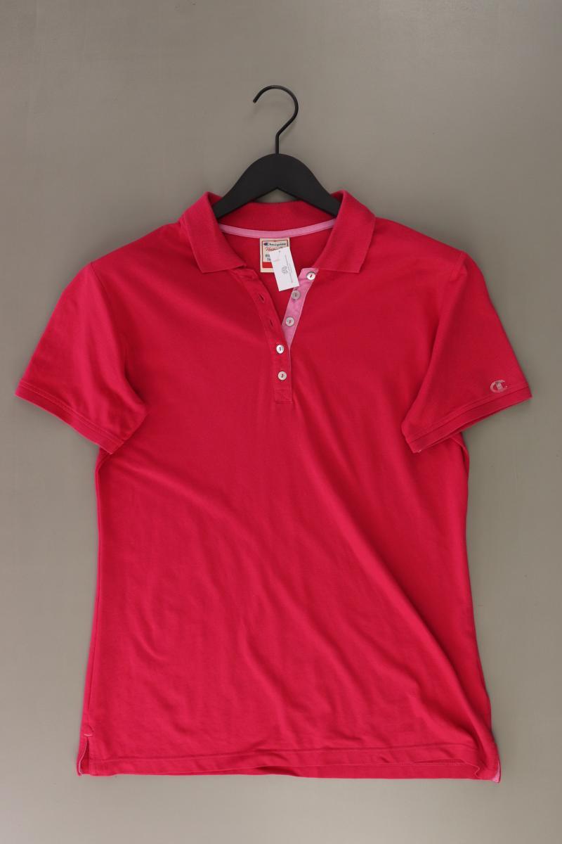 Champion Poloshirt Gr. XL Kurzarm pink aus Baumwolle